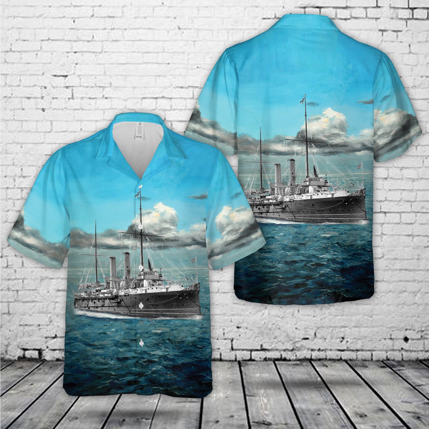 Royal Navy HMS Royal Arthur (1891) Hawaiian Shirt
