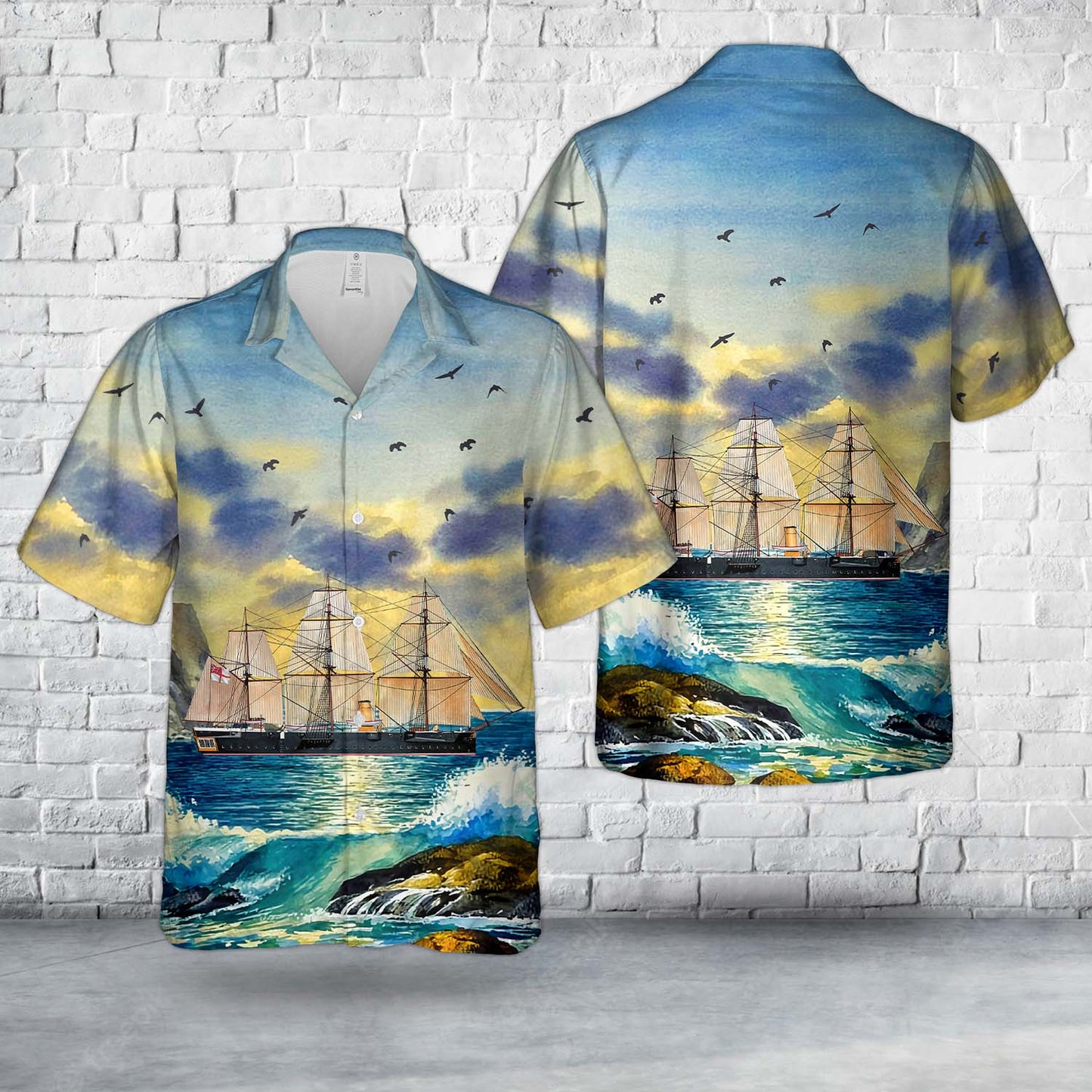 Royal Navy HMS Shannon (1875) Hawaiian Shirt