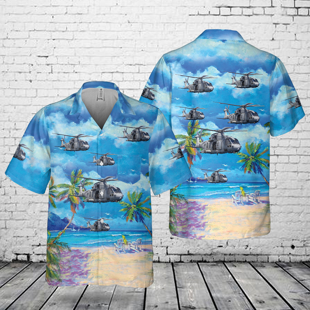 Royal Navy Merlin MK4 Pocket Hawaiian Shirt