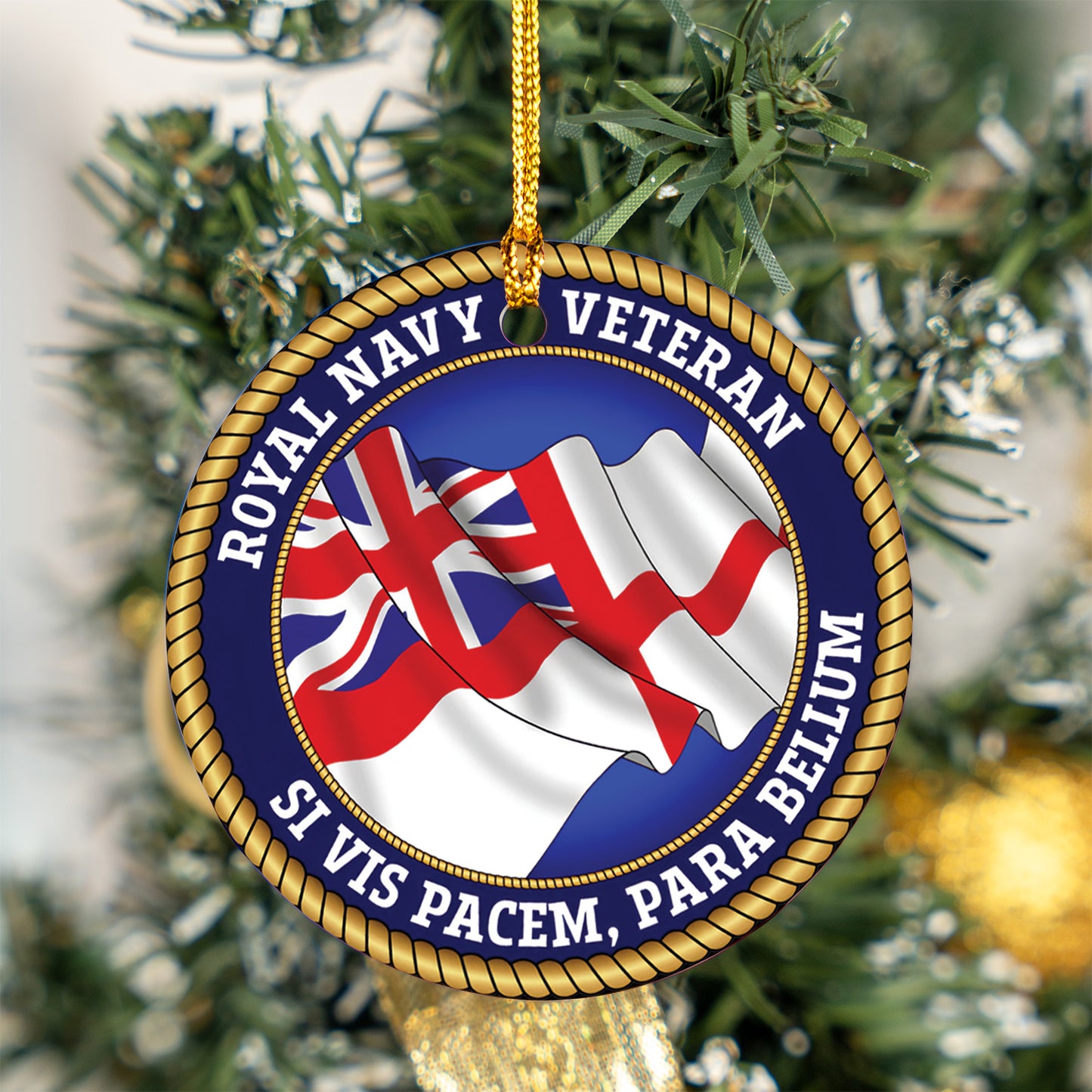 Royal Navy Veteran Ceramic Ornament