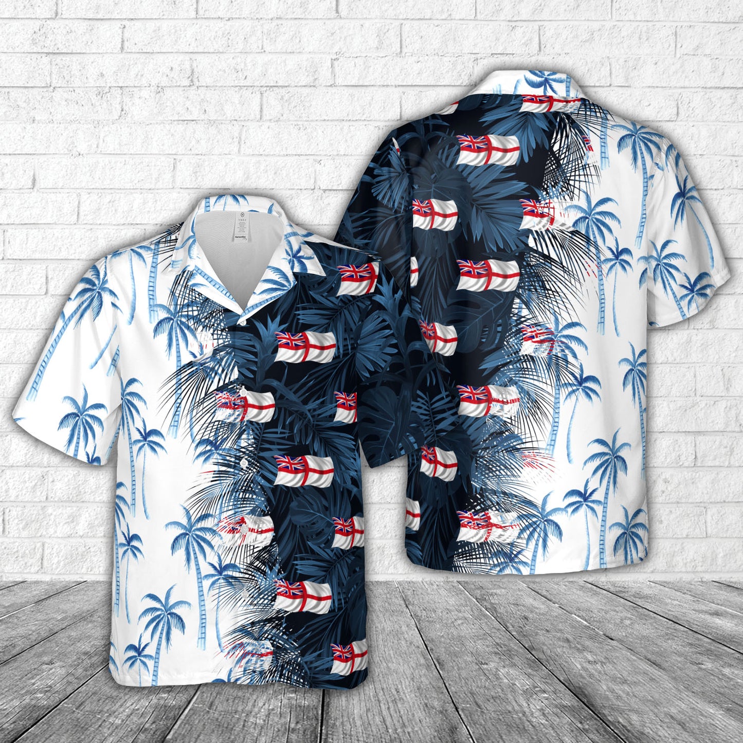 Royal Navy White Ensign Hawaiian Shirt