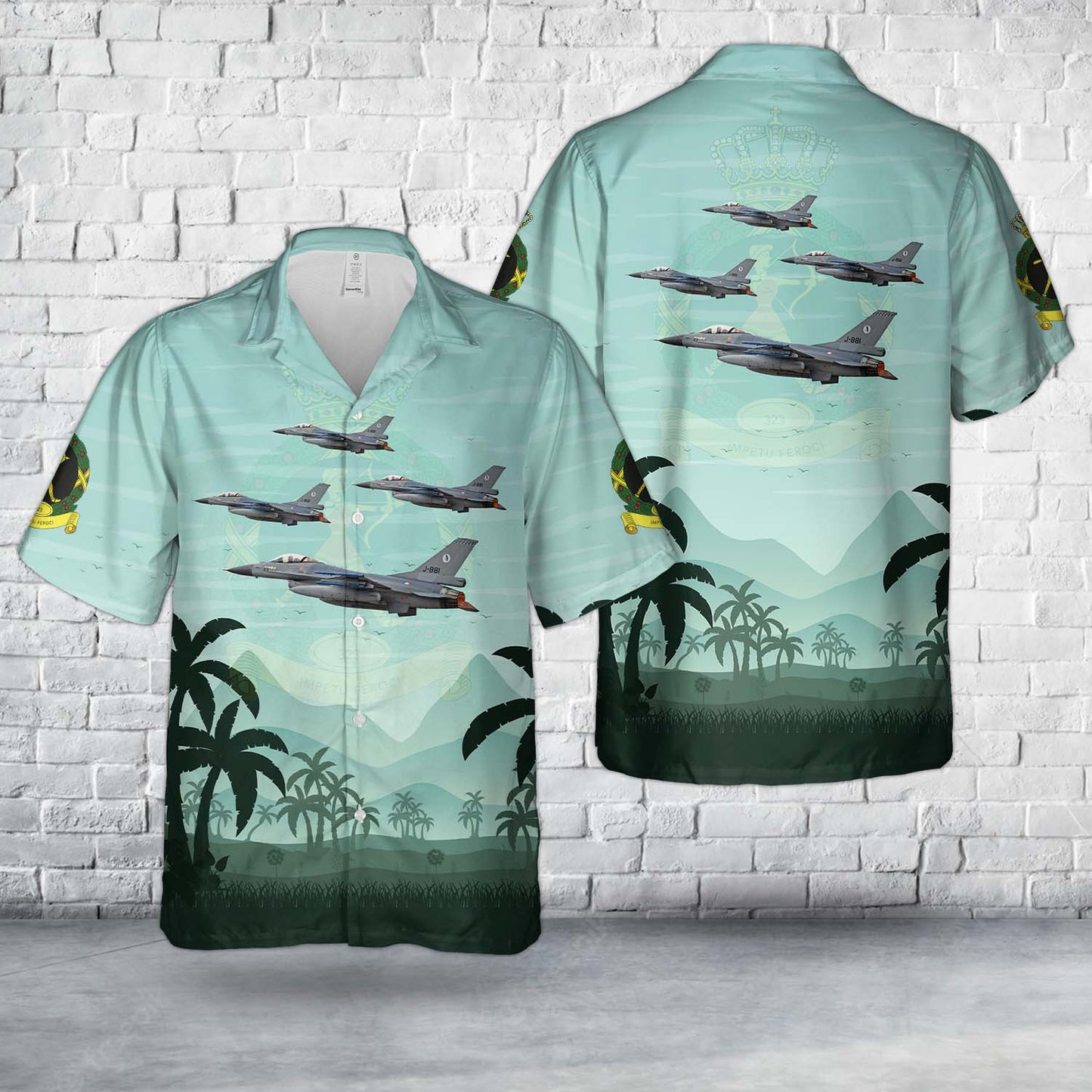 Royal Netherlands Air Force General Dynamics (Fokker) F-16AM Fighting Falcon (401) 323 sqn Hawaiian Shirt