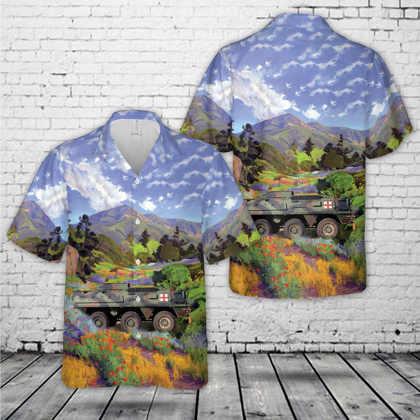 Royal Netherlands Army XA-188 ambulance transport vehicle Hawaiian Shirt