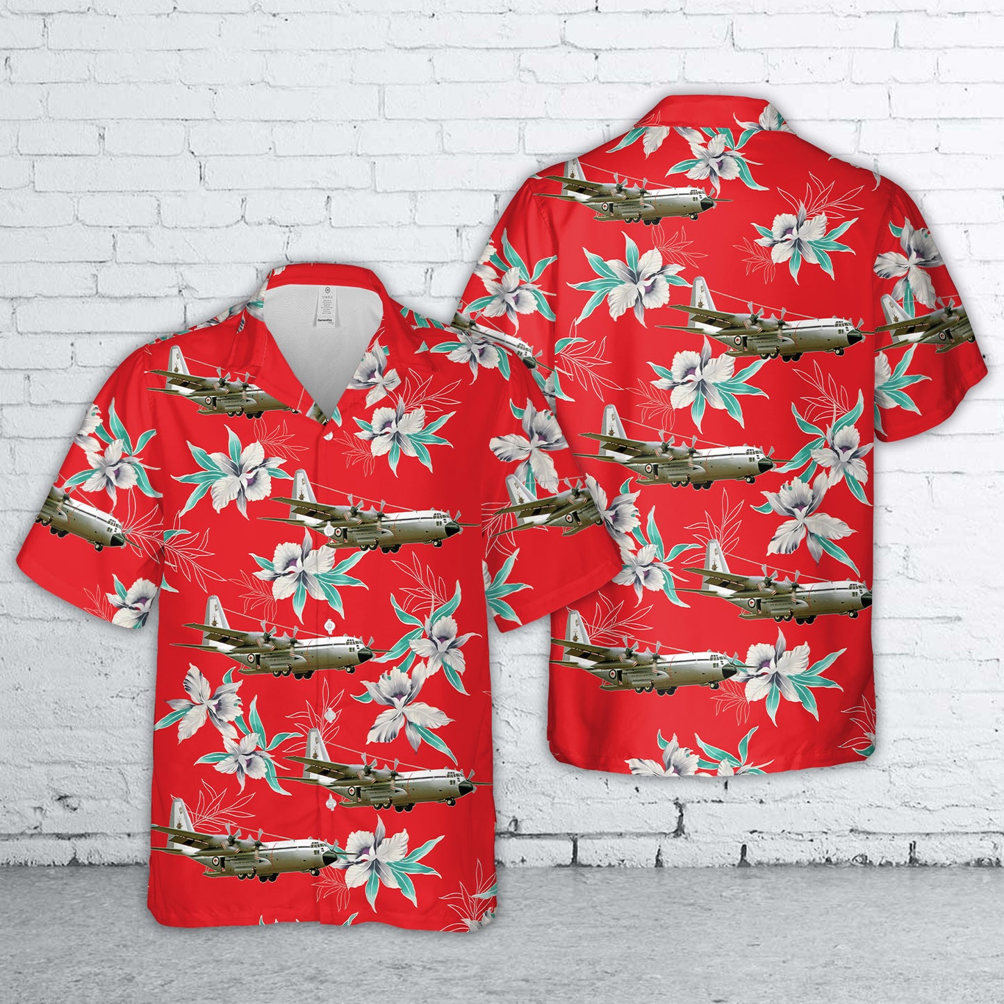 Royal New Zealand Air Force RNZAF No. 40 Squadron Lockheed C-130H Hercules Hawaiian Shirt