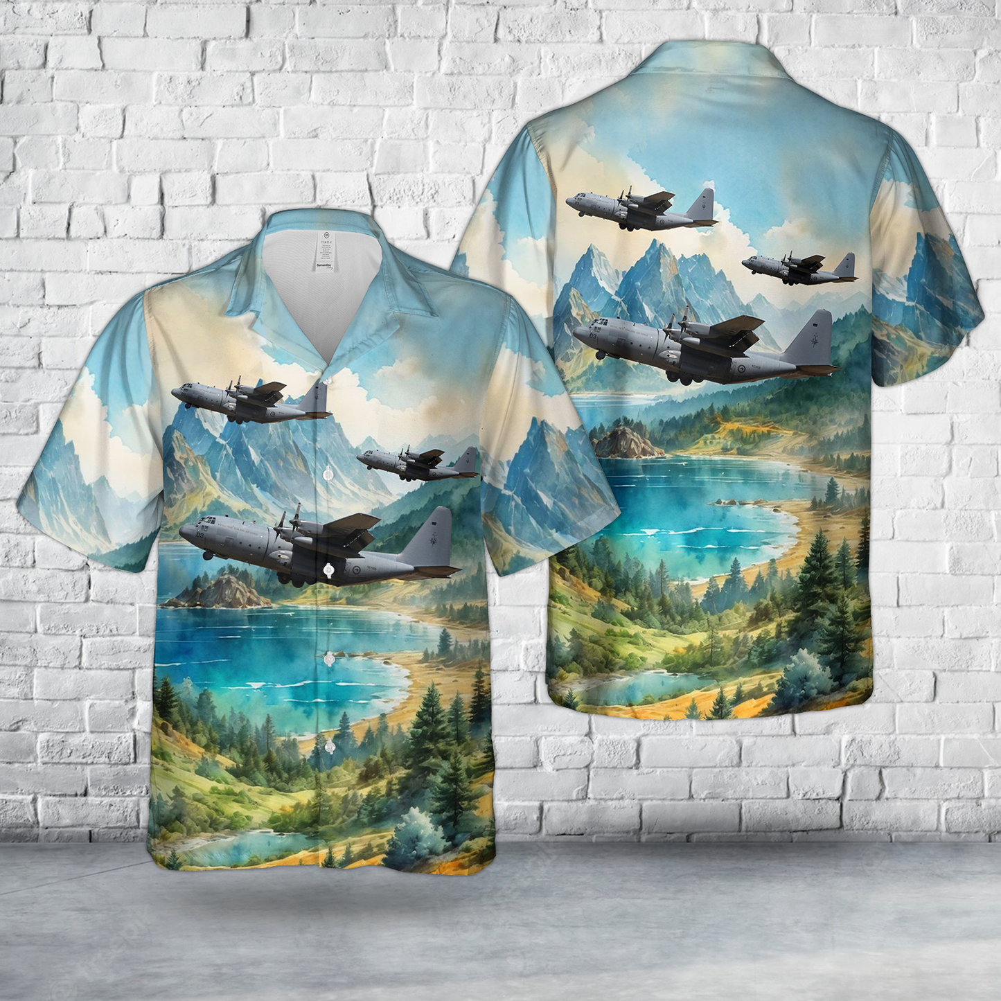 Royal New Zealand Air Force (RNZAF) Lockheed C-130H Hercules CN 4054 No. 40 Squadron Hawaiian Shirt