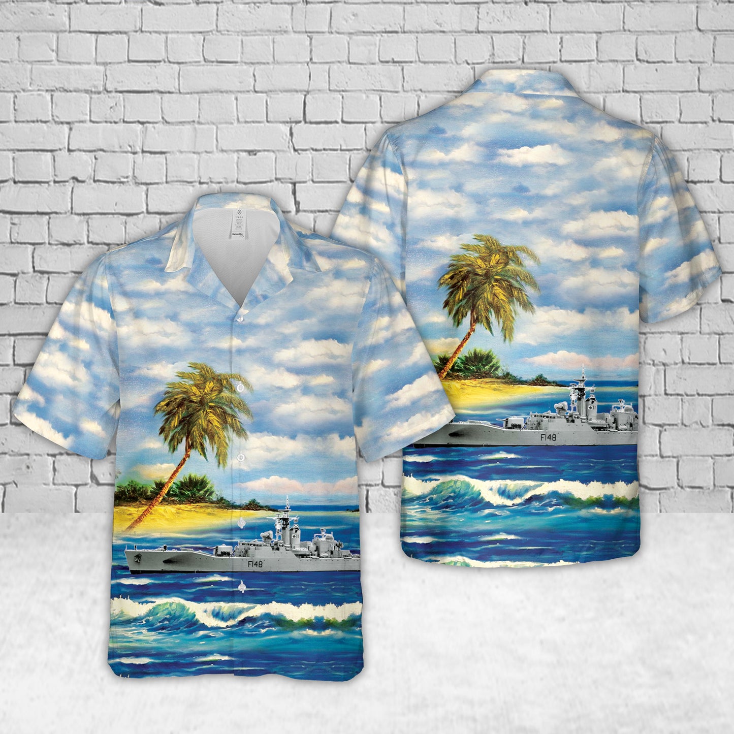 Royal New Zealand Navy HMNZS Taranaki (F148) Hawaiian Shirt