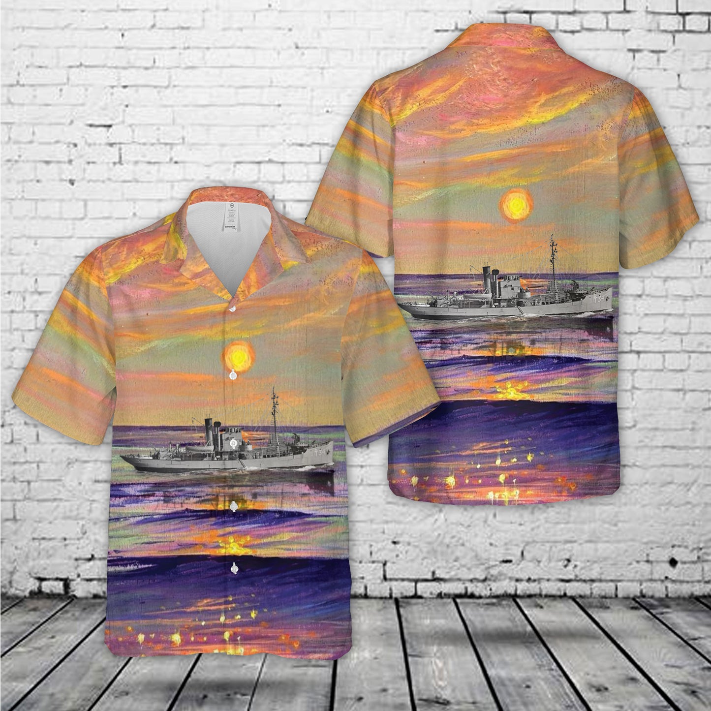 Royal New Zealand Navy HMNZS Waiho T34 Hawaiian Shirt