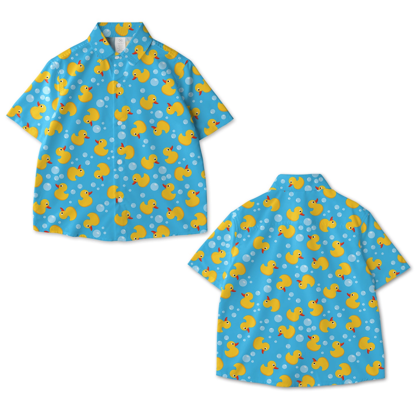 Rubber Duck Seamless AOP Youth Button Down Shirt