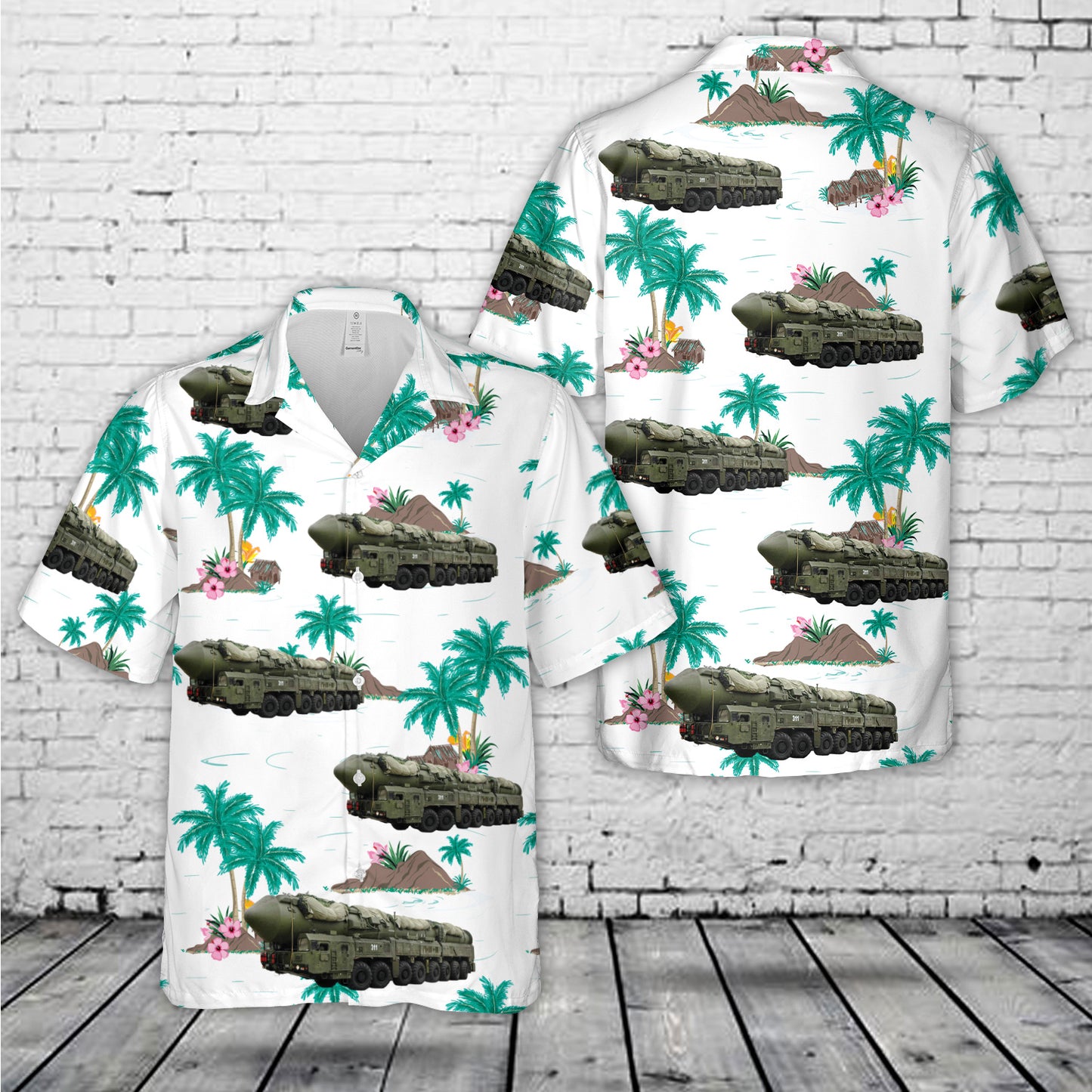 Russian Nuclear Ballistic Missiles Hawaiian Shirt