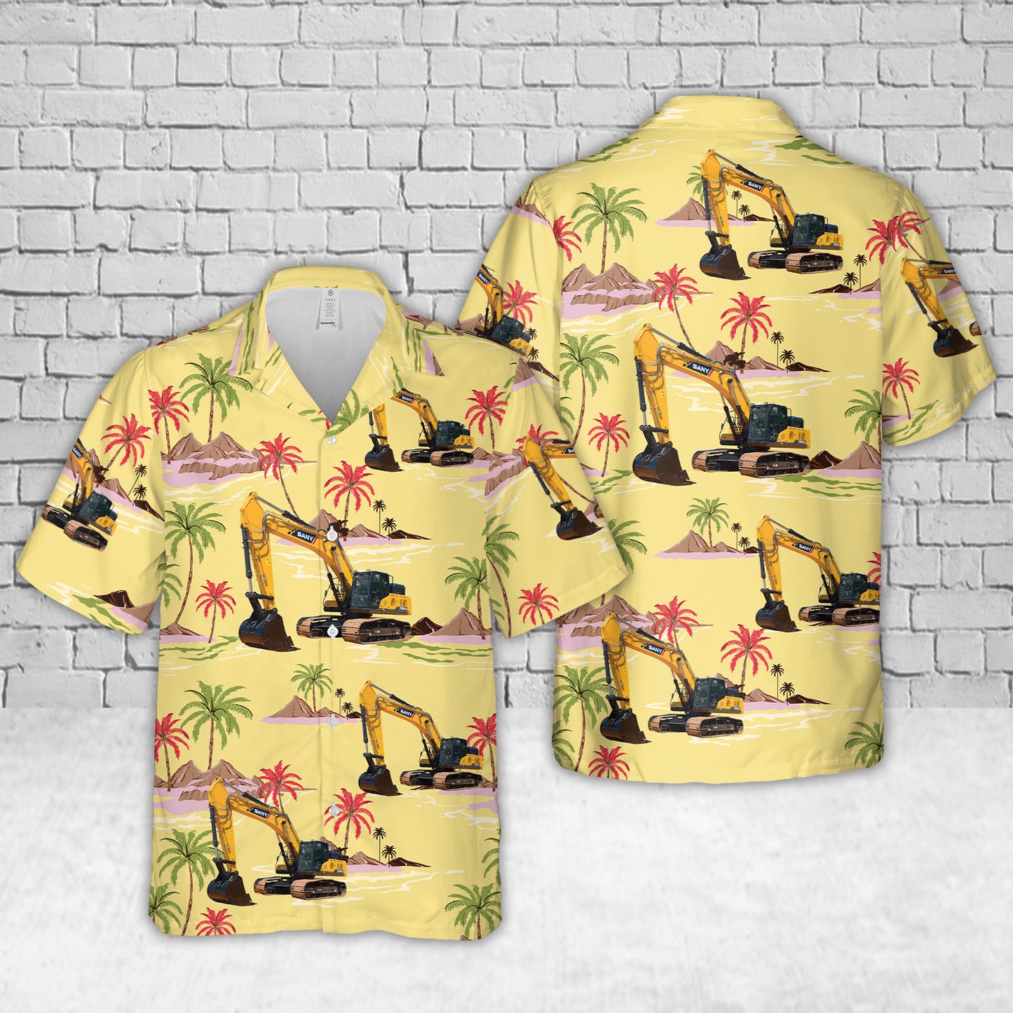 SANY SY365C Large Excavator Hawaiian Shirt
