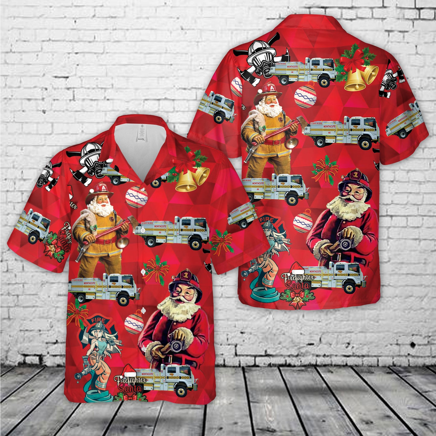 SOUTH AUSTRALIA SA COUNTRY FIRE SERVICE Christmas Hawaiian Shirt
