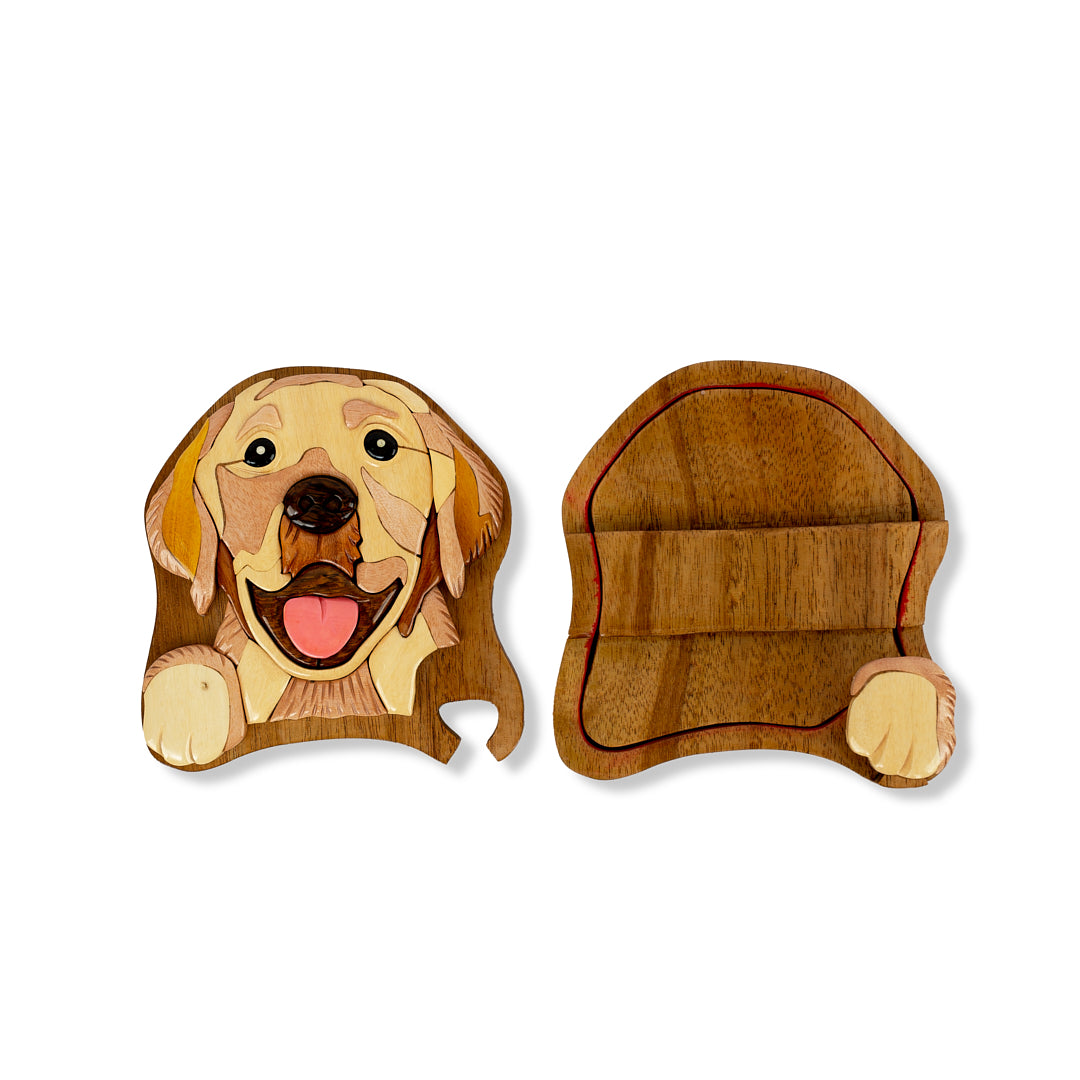 Labrador Retriever Wooden Puzzle Box, Handcrafted Dog Lover's Gift
