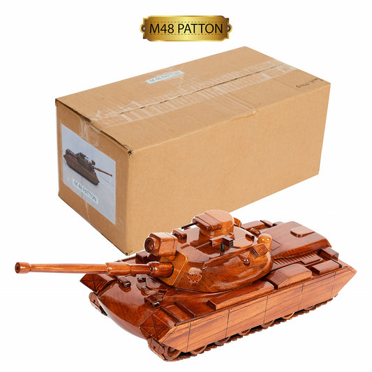M48 Patton Tank Wooden Model