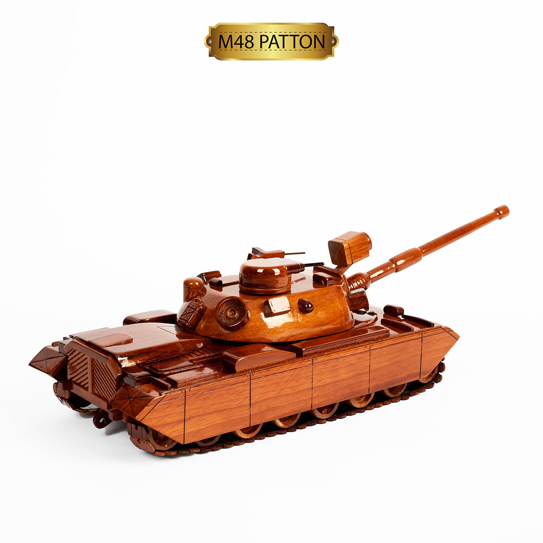 M48 Patton Tank Wooden Model