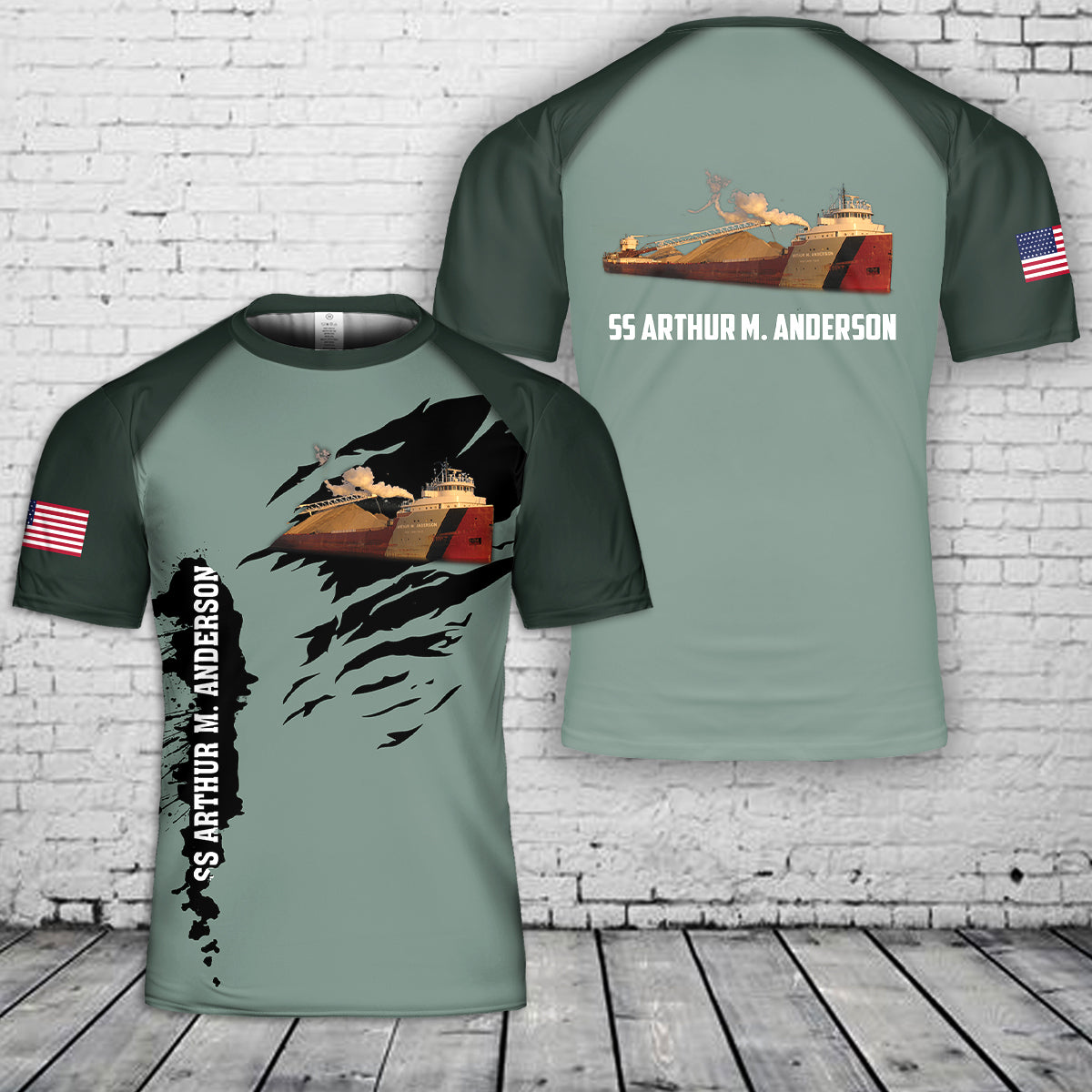 SS Arthur M. Anderson 3D T-Shirt