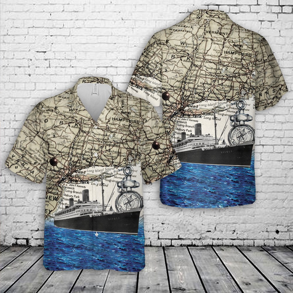 SS Bremen 1929 Hawaiian Shirt