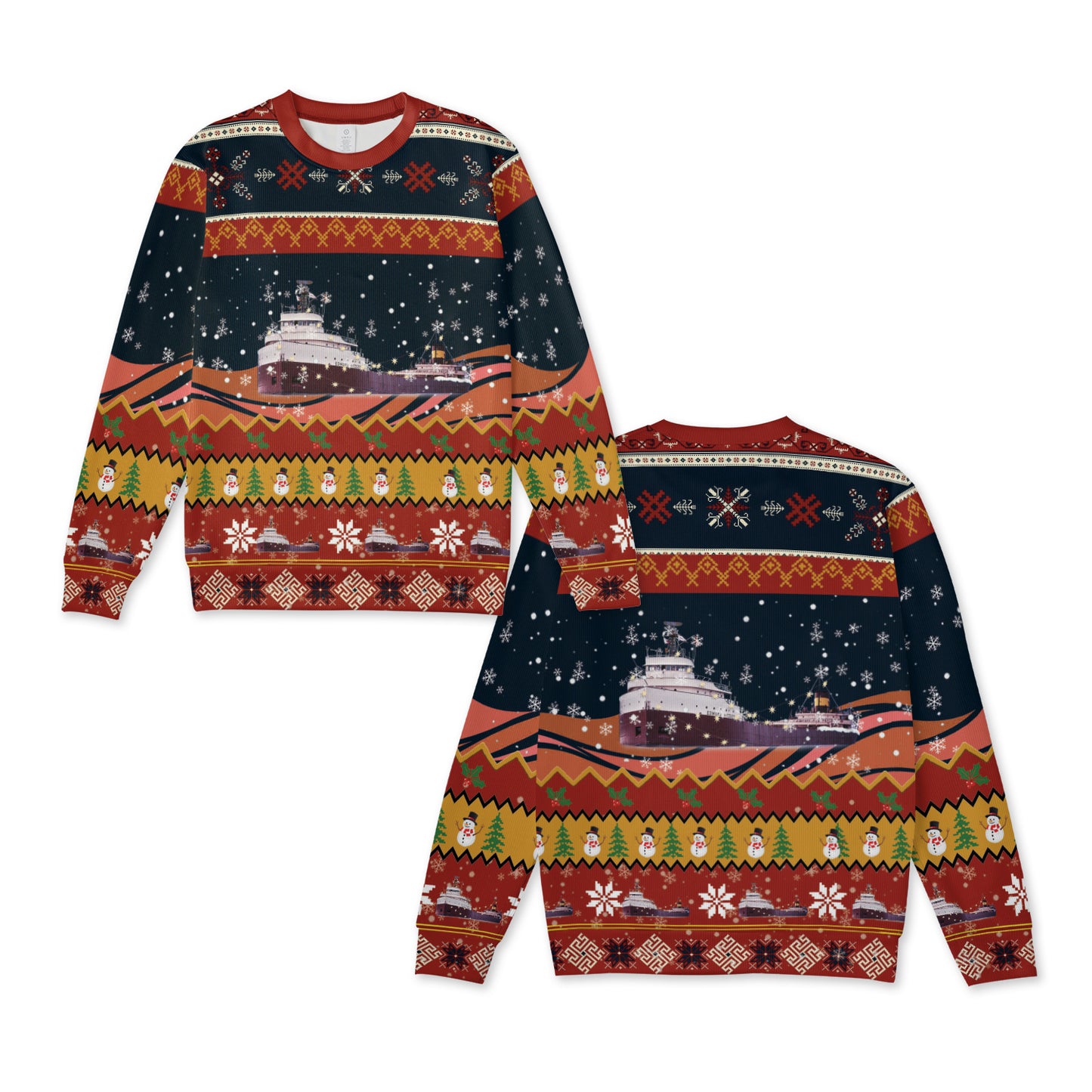 SS Edmund Fitzgerald Christmas Christmas Knitted Sweater