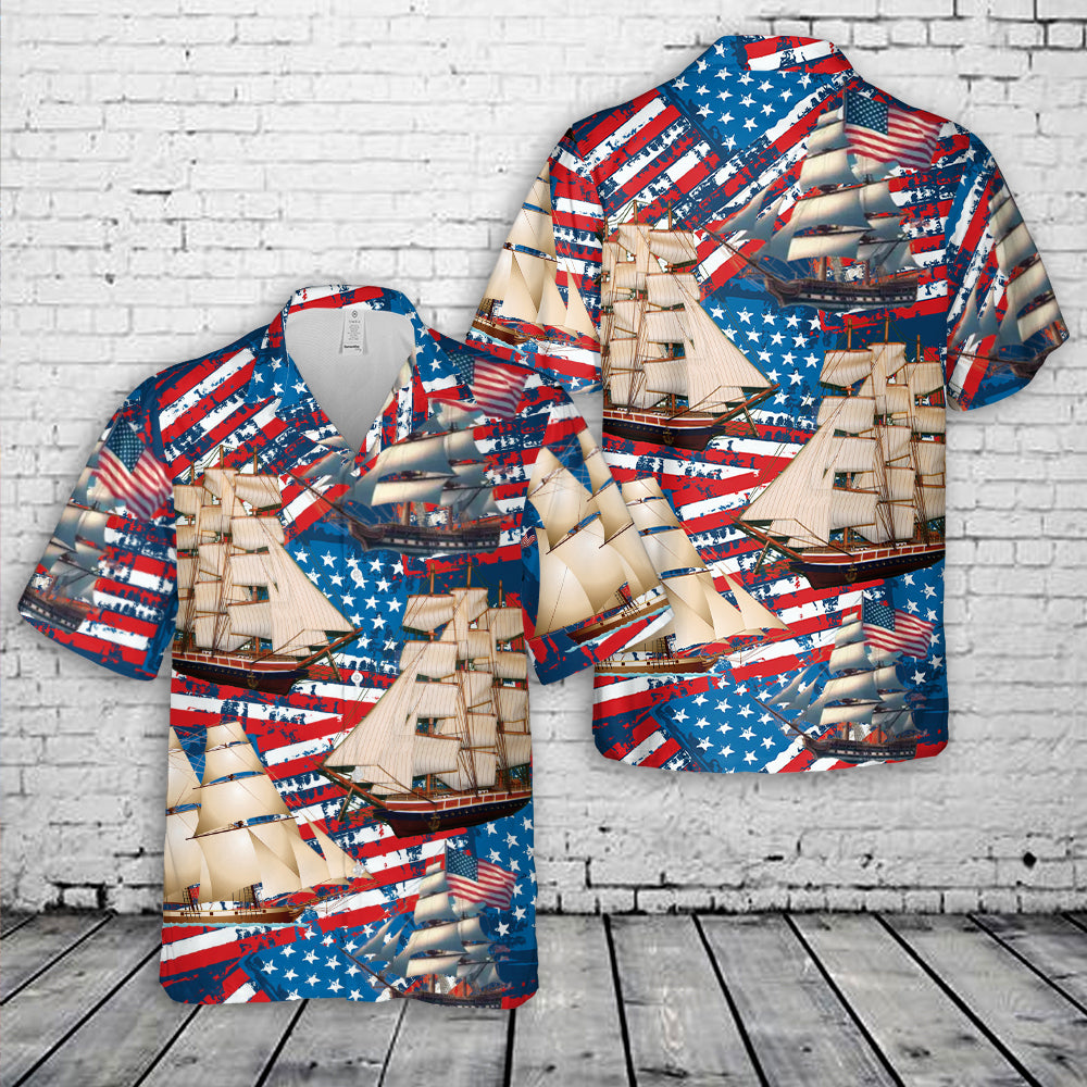 Sailing America, 4th Of July Hawaiian Shirt