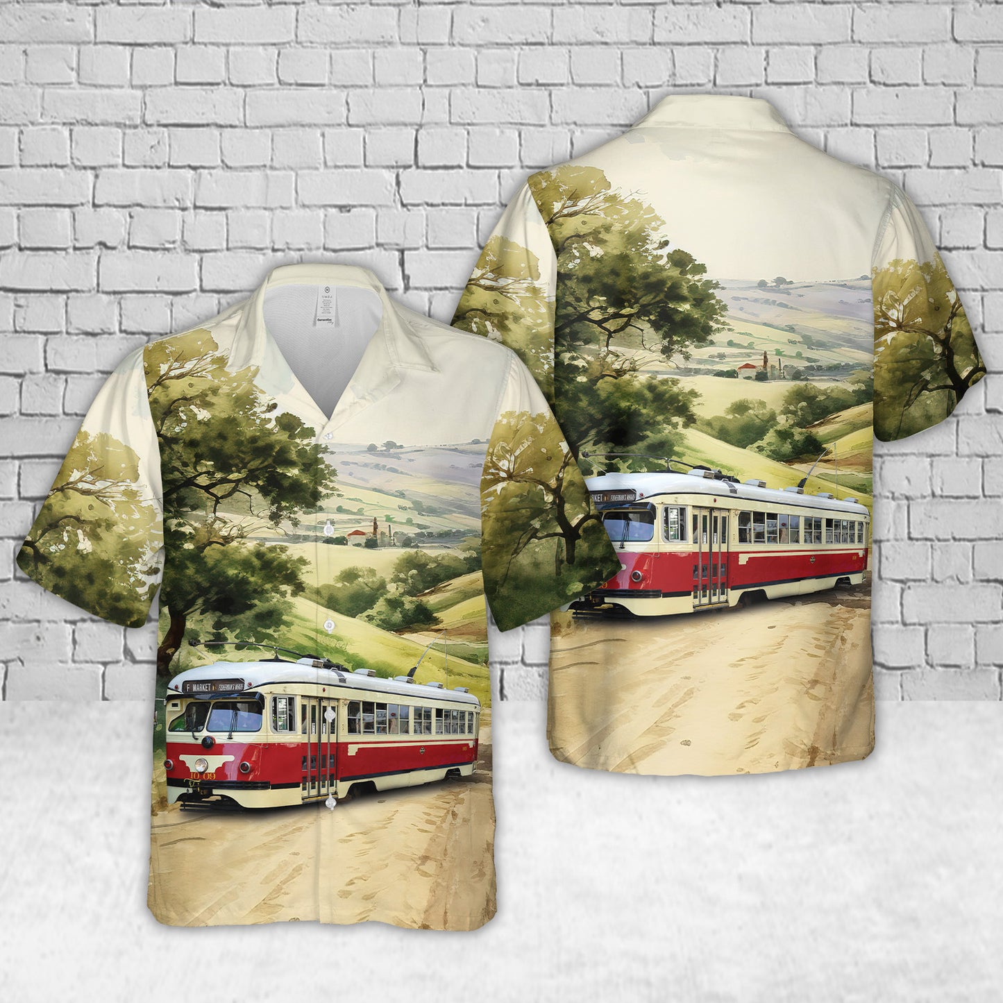 San Francisco's Antique Streetcars. No.1009 Hawaiian Shirt