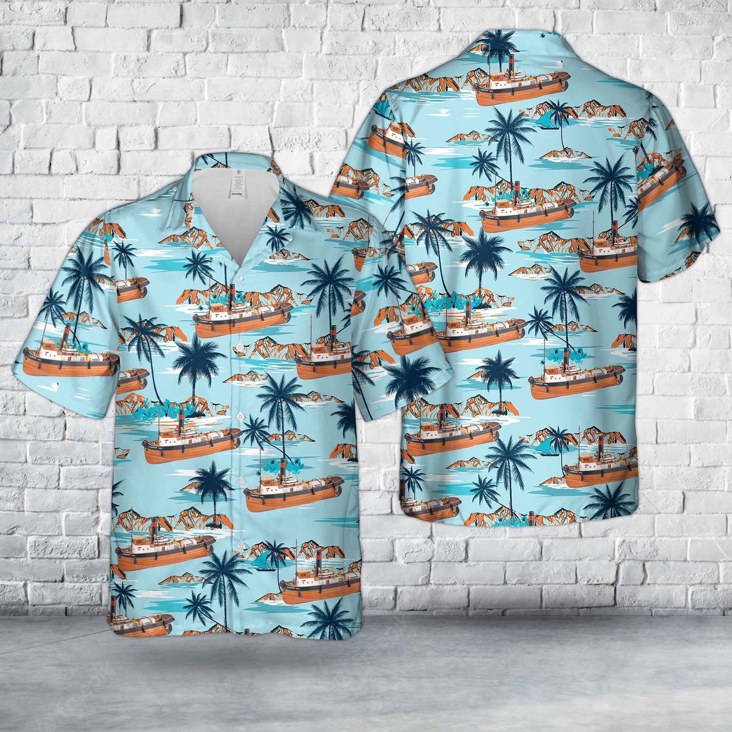 Sanson Tugboat Hawaiian Shirt