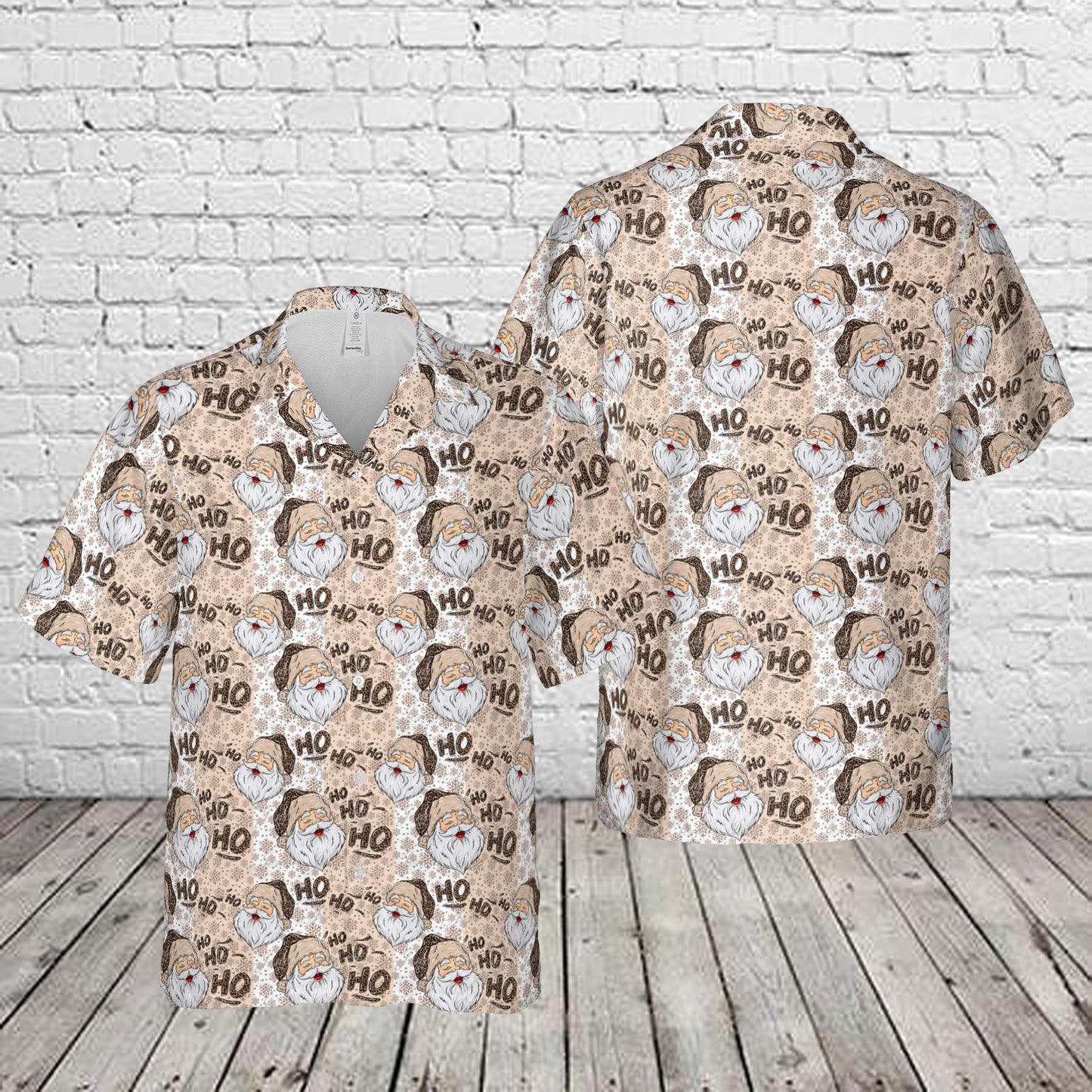 Santa Claus Ho Ho Ho Christmas Hawaiian Shirt