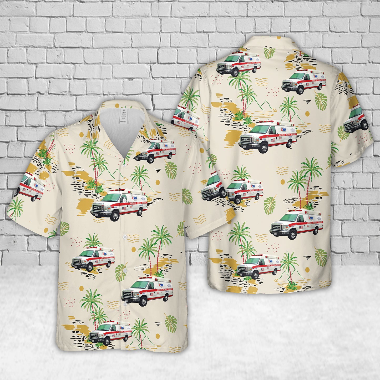 Santa Cruz, California, Santa Cruz County EMS Fleet Hawaiian Shirt