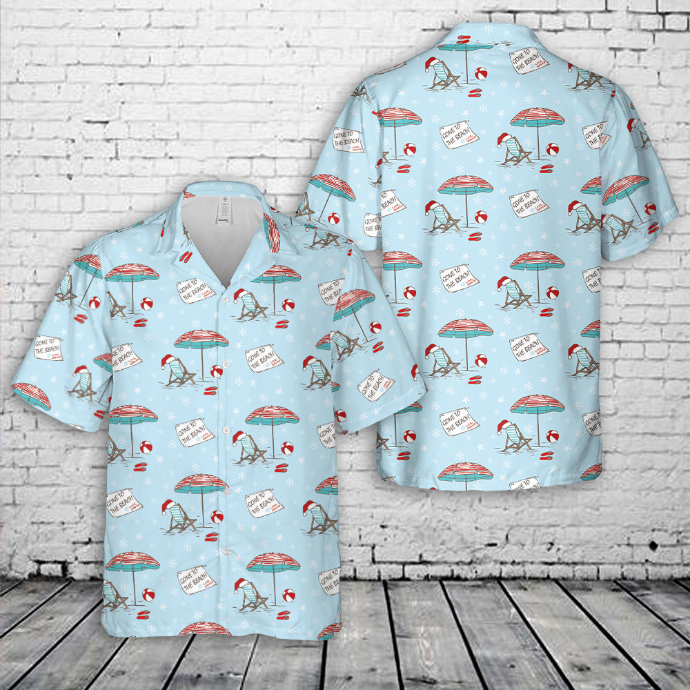 Santa Gone To The Beach Christmas Hawaiian Shirt