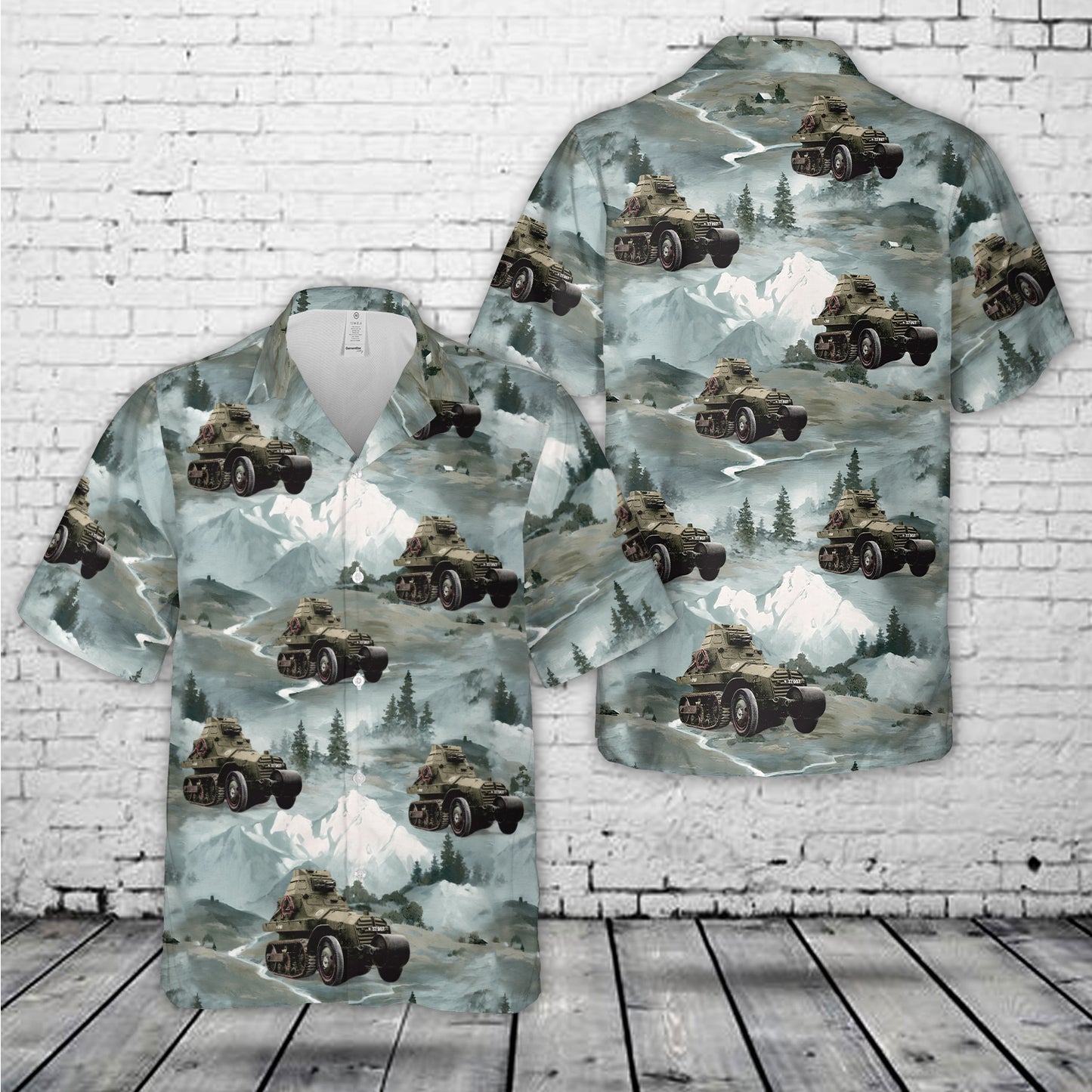 Schneider AMC P16 French half-track armored car Hawaiian Shirt