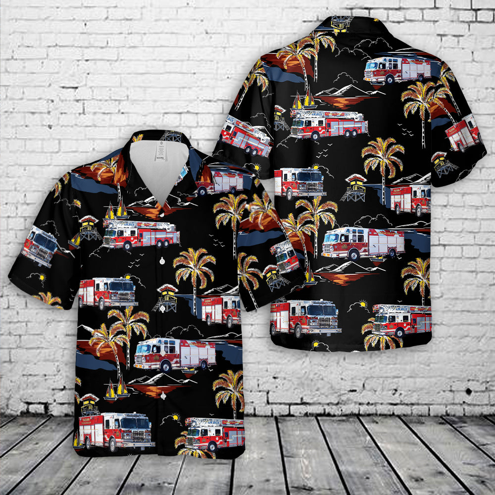 Scotland, Scottish Fire and Rescue Service Christmas Hawaiian Shirt