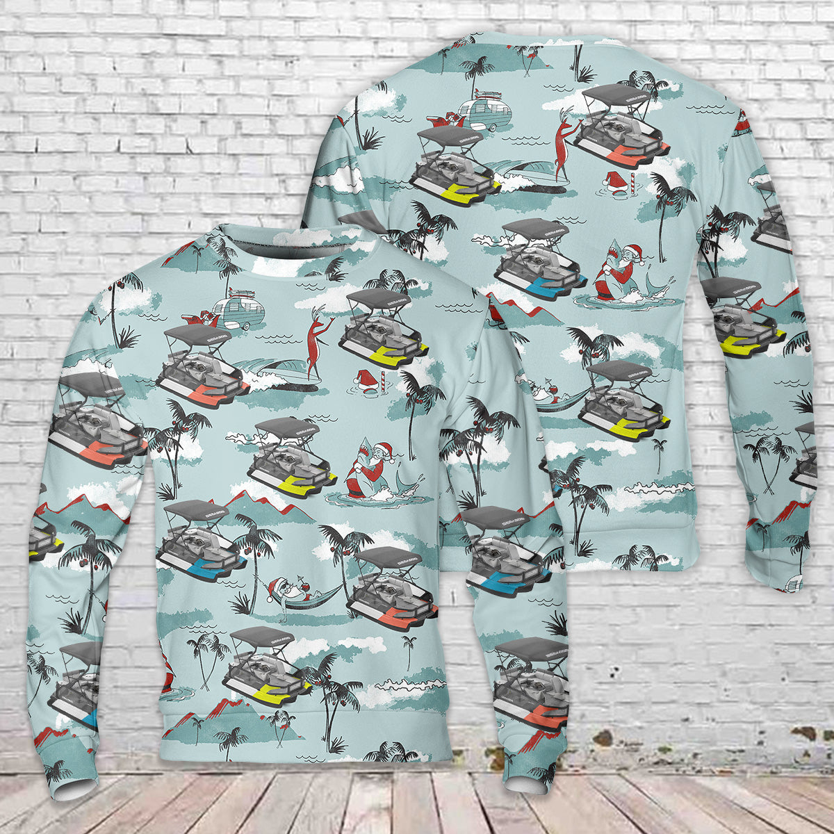 Sea-Doo Switch Sport (Pontoon Boat) Christmas AOP Sweater
