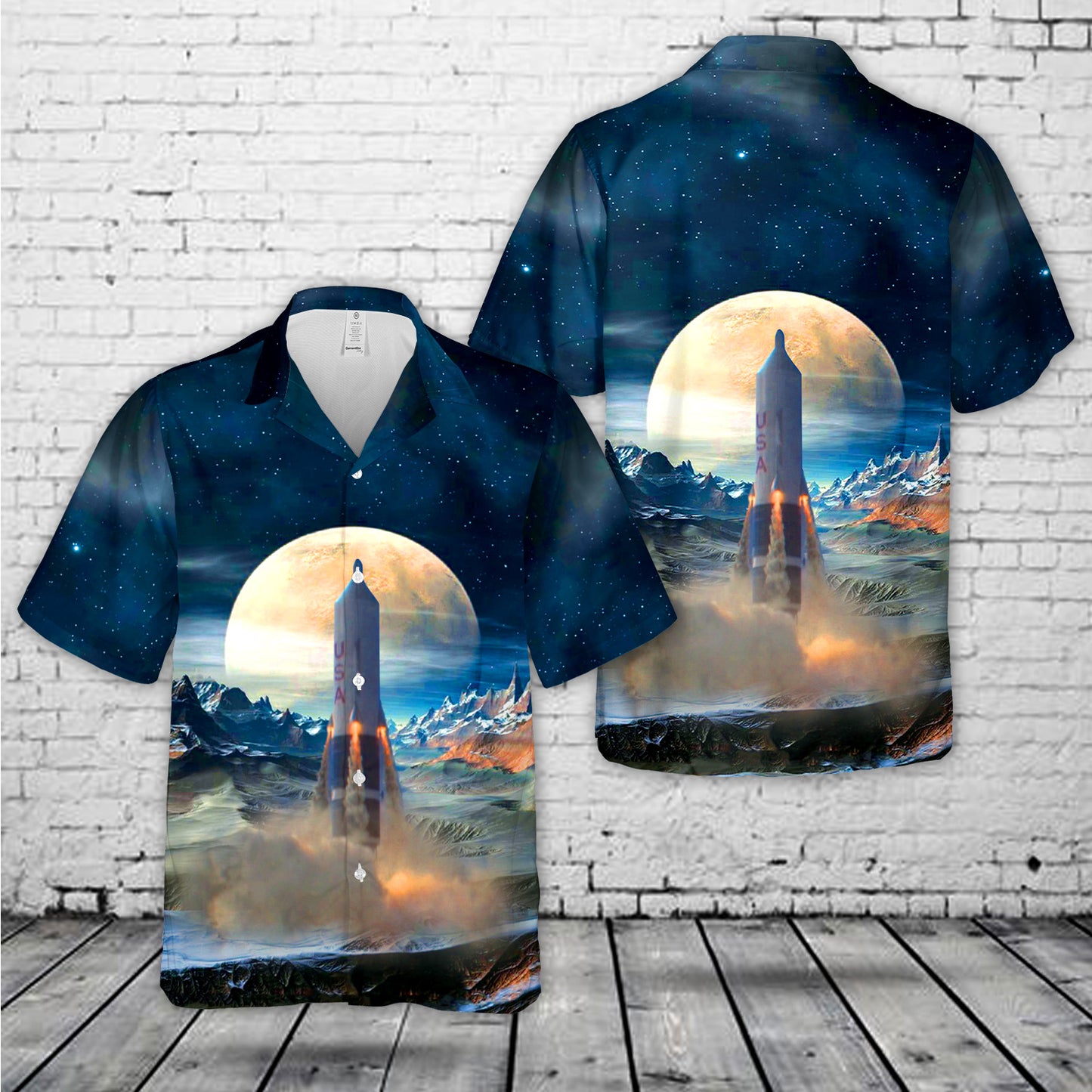 Sea Dragon Rocket Hawaiian Shirt