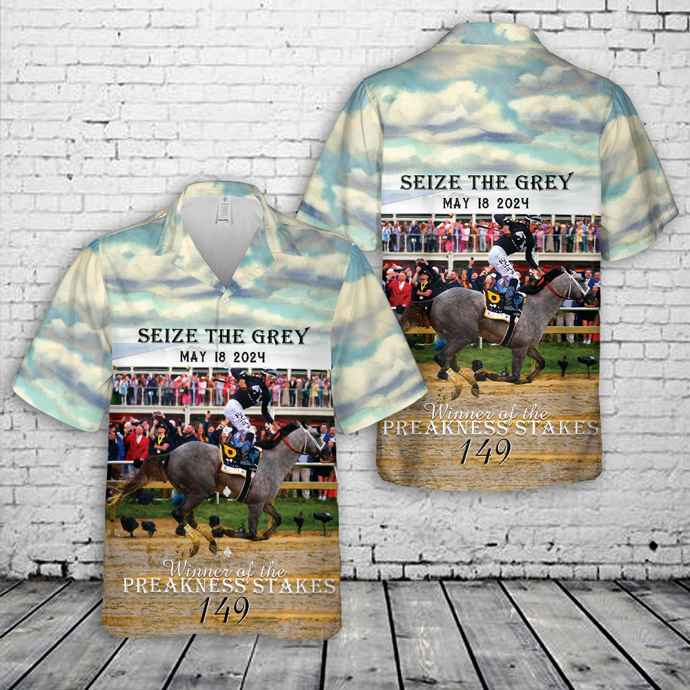 Seize the Grey Winner of the 149th Preakness Stakes Hawaiian Shirt