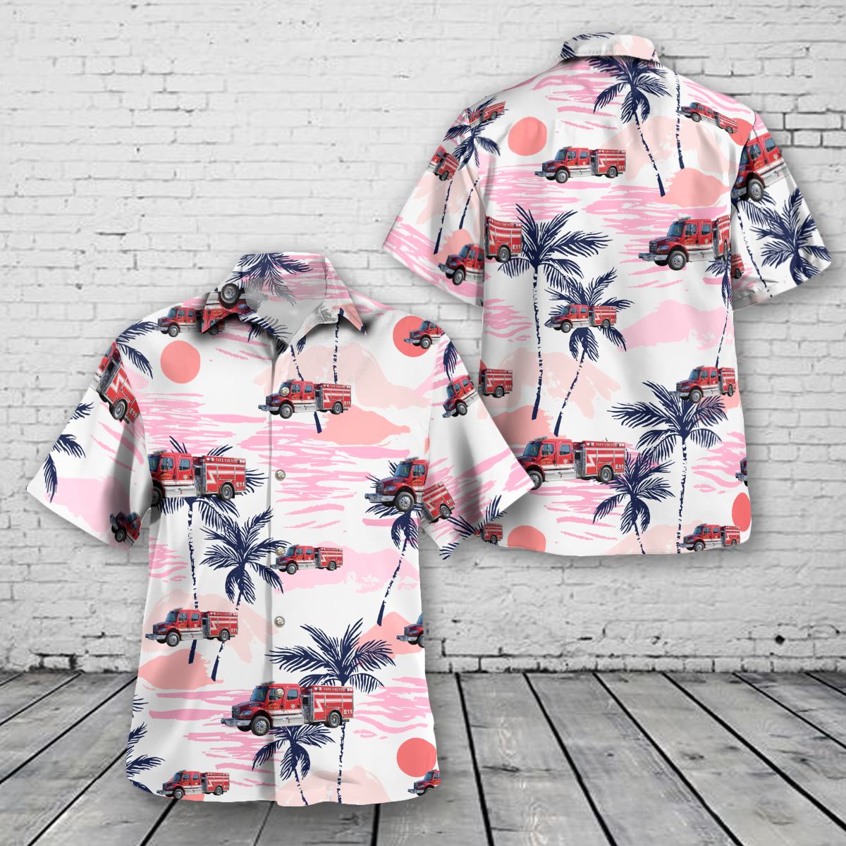 Senatobia, Mississippi, Tate County Fire Services Hawaiian Shirt