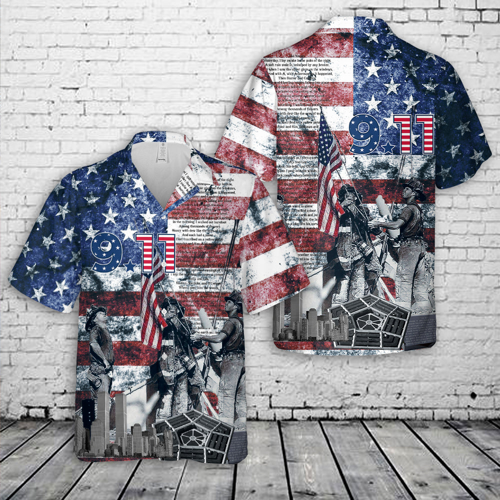 September 11th We Will Never Forget Hawaiian Shirt