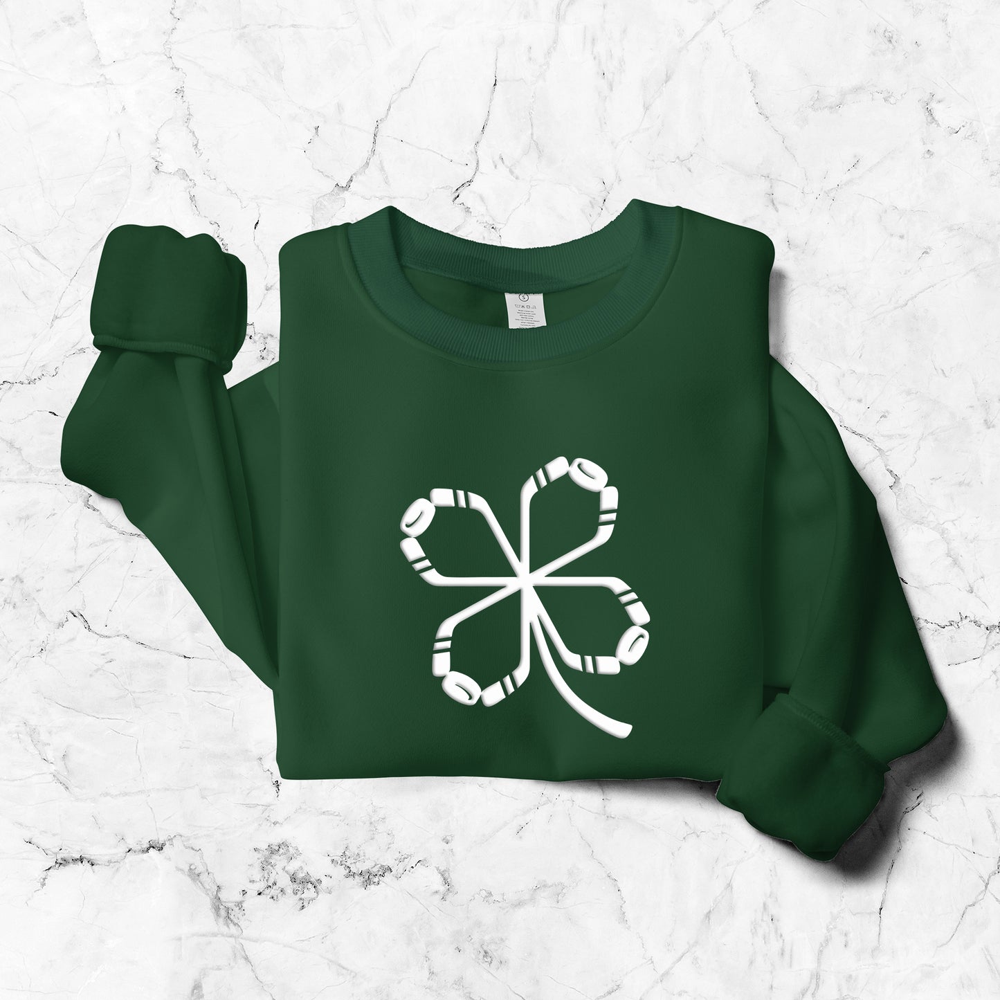 Shamrock Hockey Embroidered Classic Unisex Sweatshirt