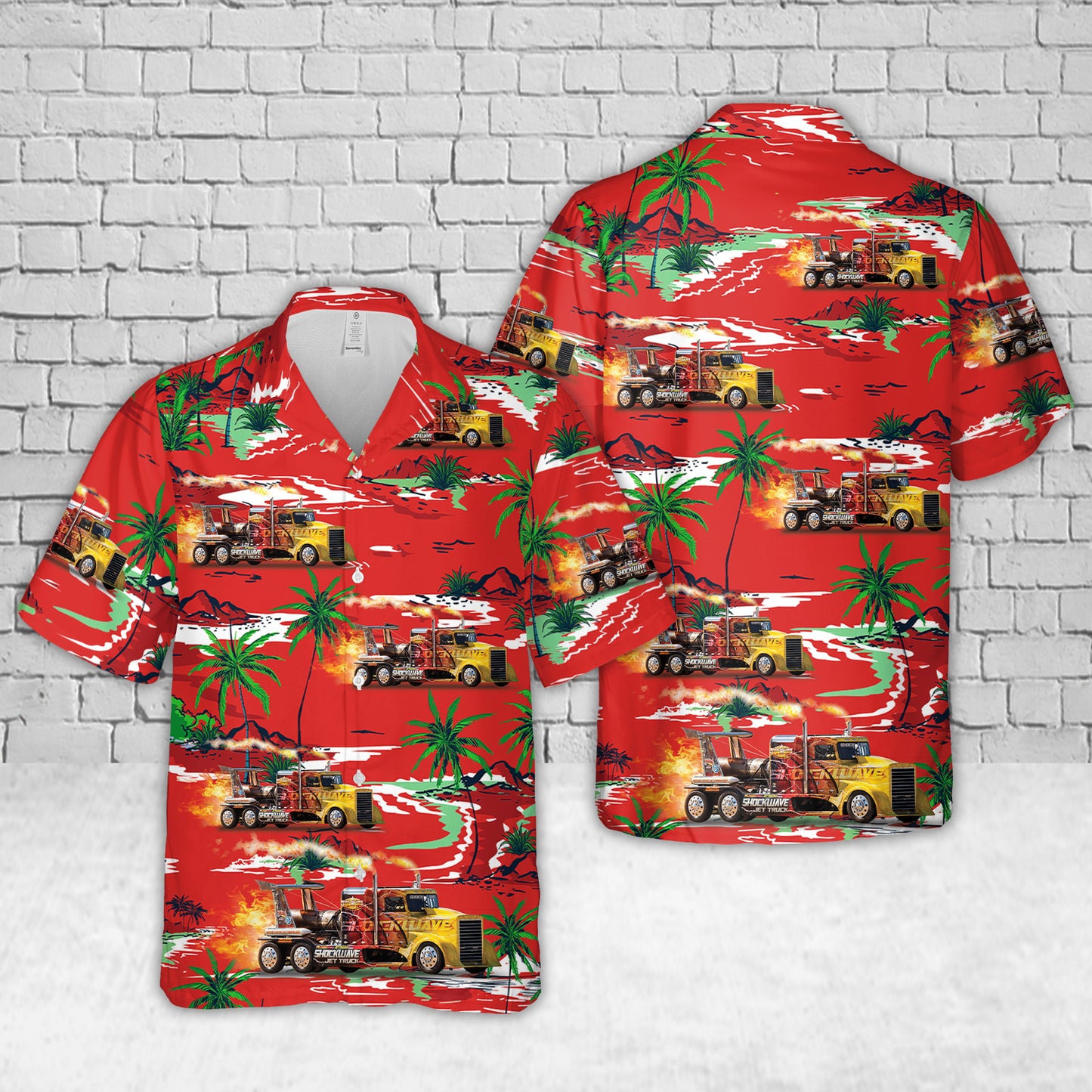 Shockwave Jet Dragster Hawaiian Shirt
