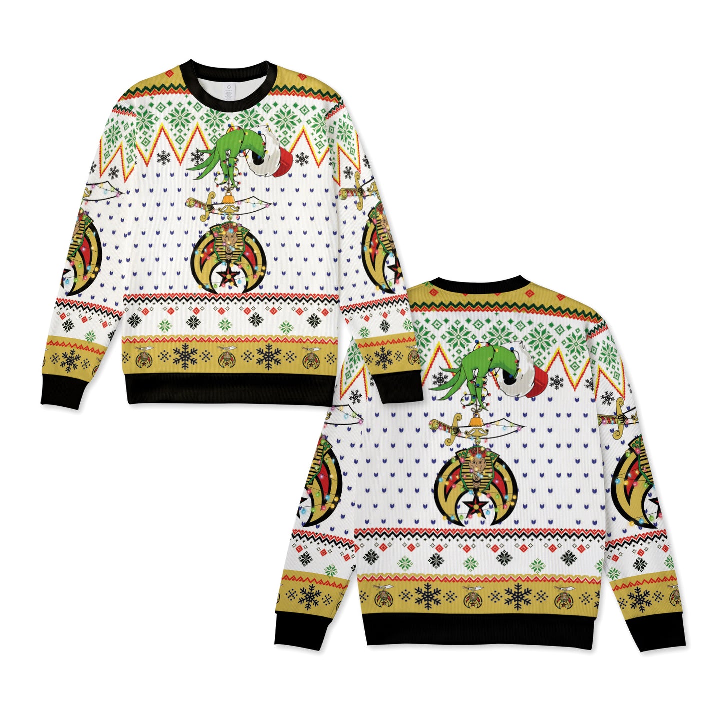 Shrine Emblem Christmas AOP Knitted Sweater