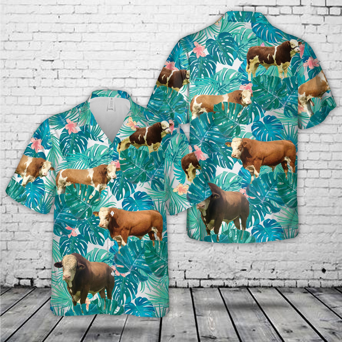 Simmental Bull Hawaiian Shirt