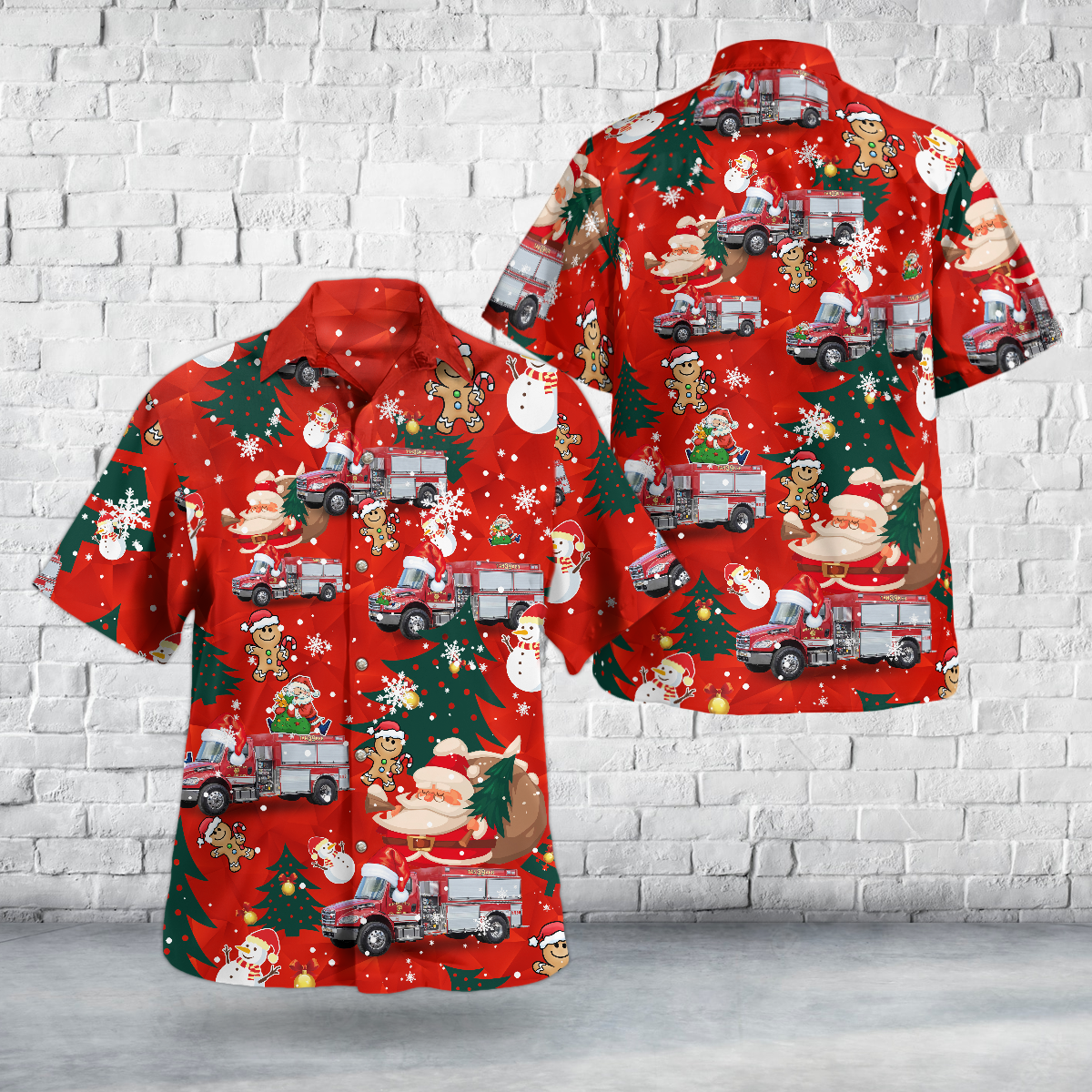 Sistersville, West Virginia, Sistersville Volunteer Fire Department Christmas Hawaiian Shirt