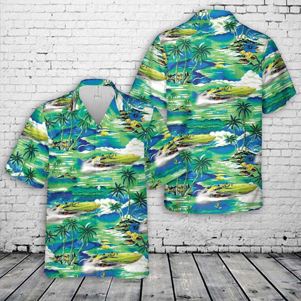 Skater Powerboats Big Pimpin' Hawaiian Shirt