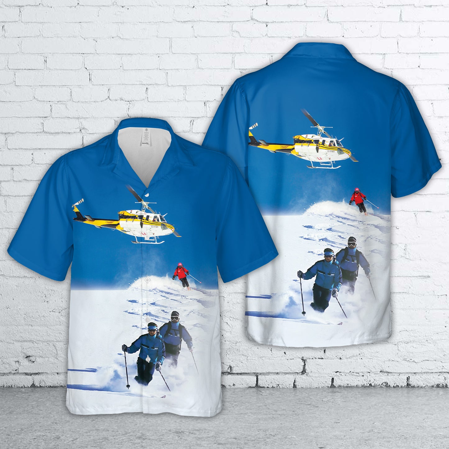 Skiing Hawaiian Shirt