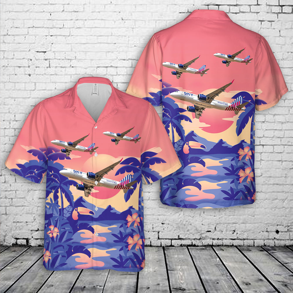 Sky Express Airbus A320 NEO Hawaiian Shirt