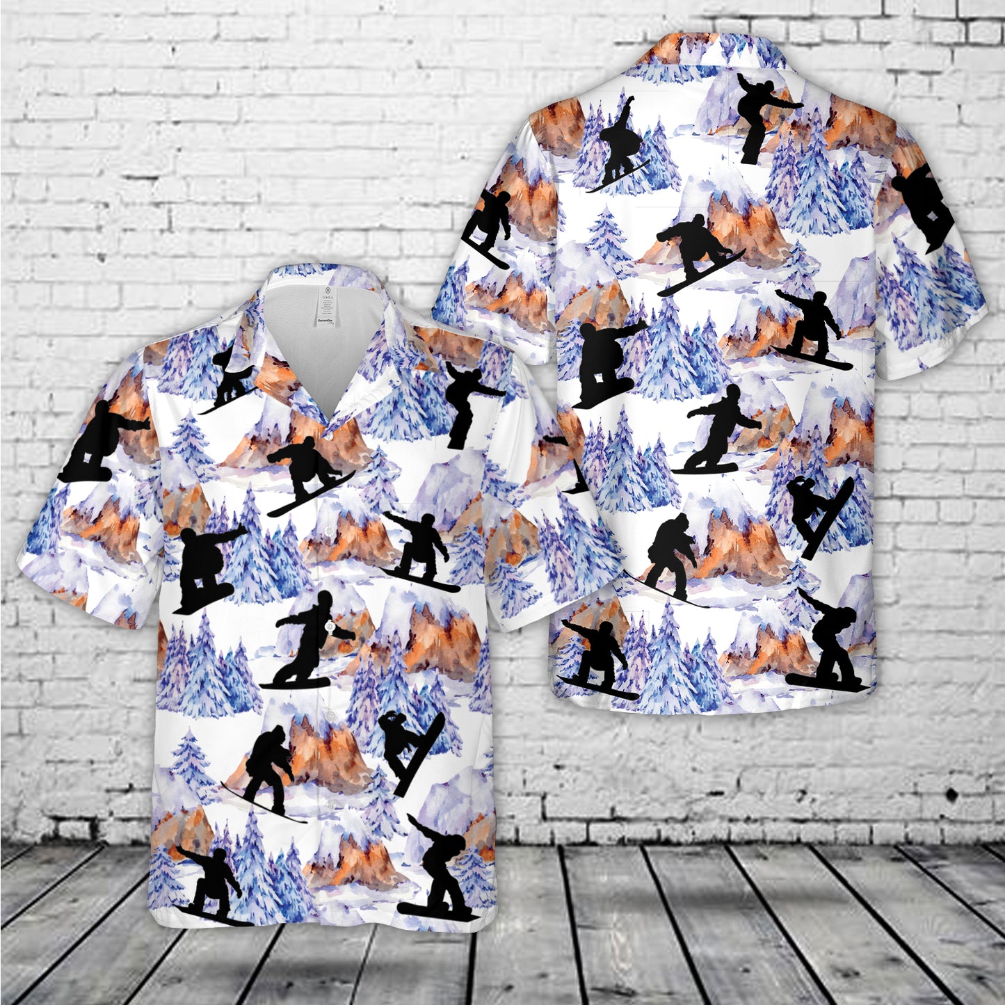 Snowboarder Hawaiian Shirt
