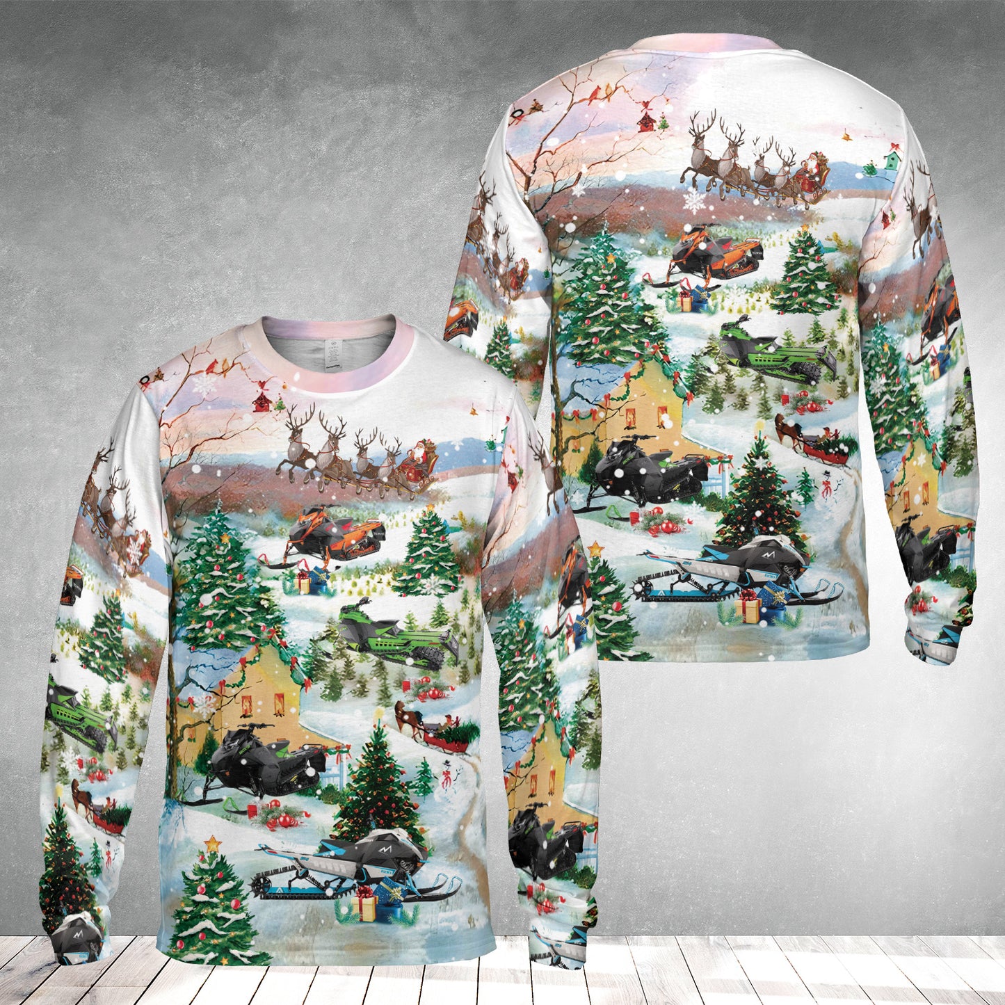 Snowmobiles Long Sleeve Shirt