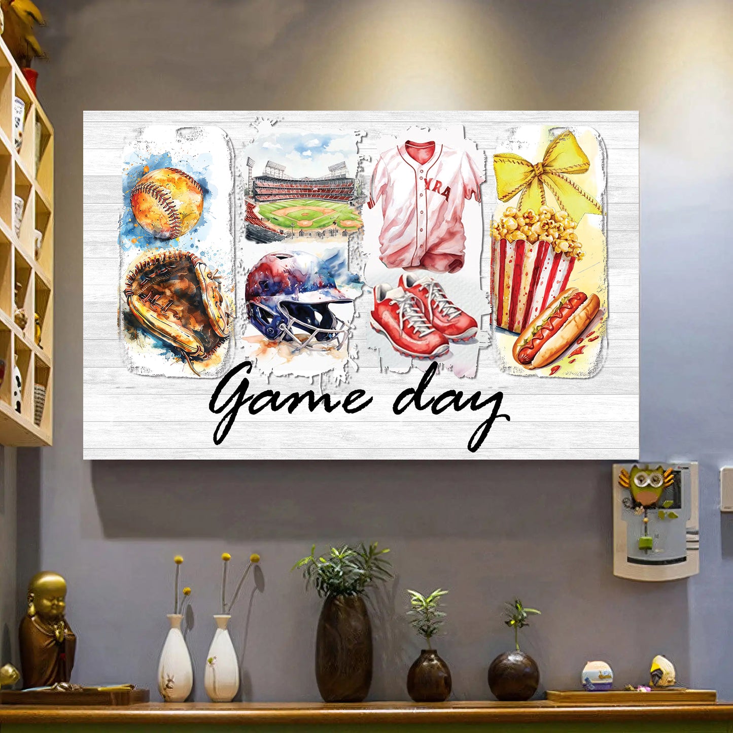 Softball Game Day Canvas