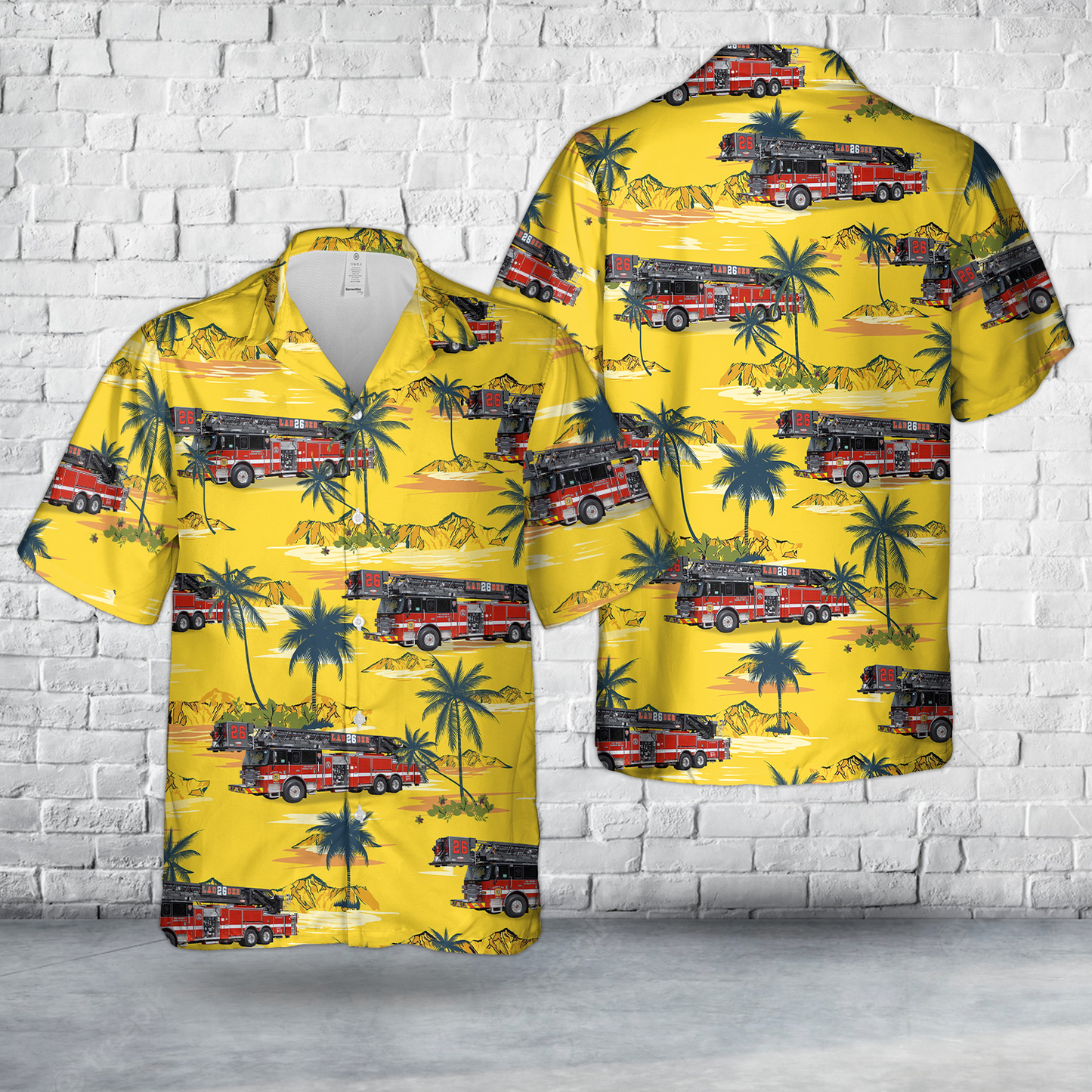 Somerset, New Jersey, Elizabeth Avenue Fire Company Hawaiian Shirt