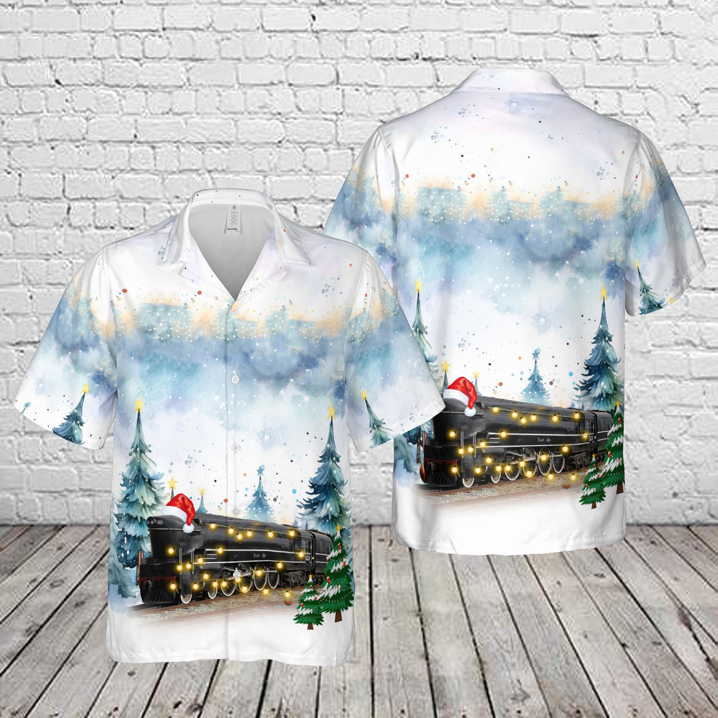 South Australian Railways 523 Christmas Hawaiian Shirt