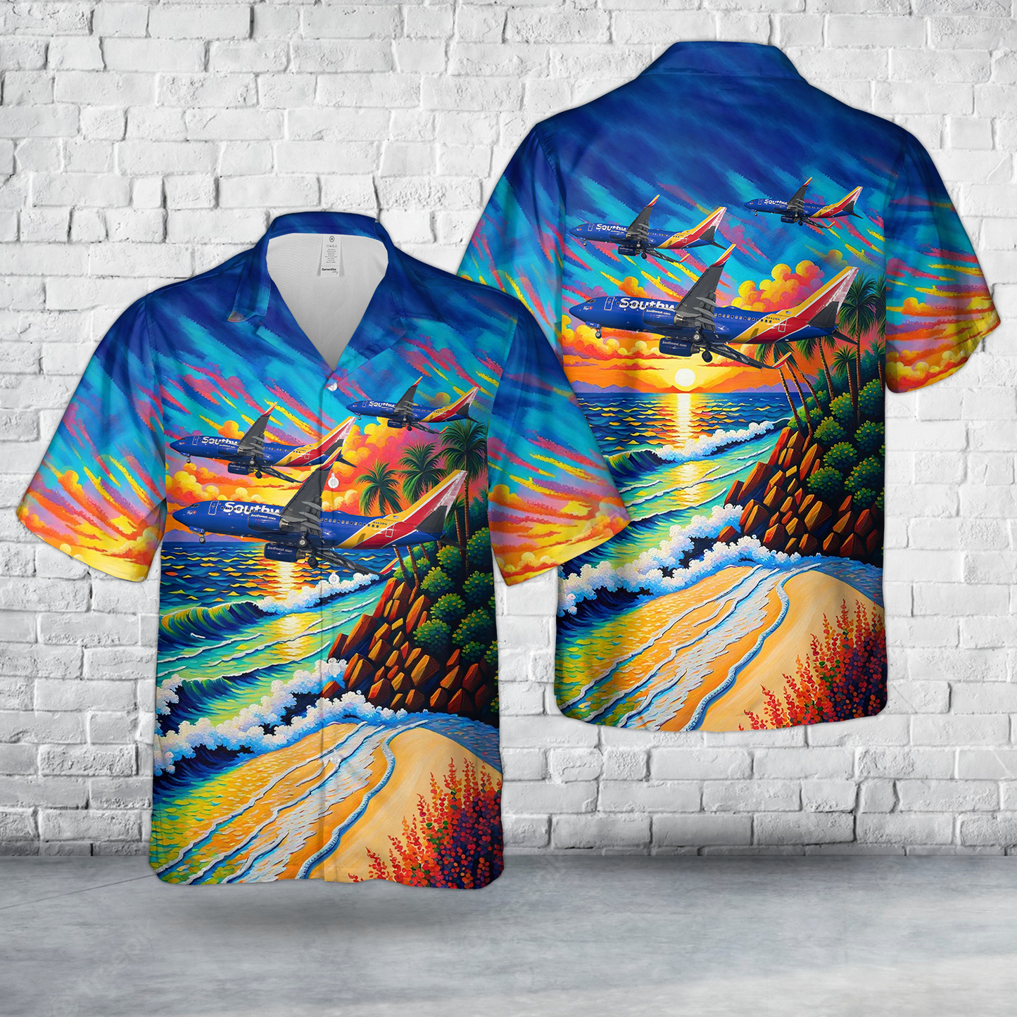 Southwest Airlines Boeing 737-7H4 "The Spirit Of Hope" Hawaiian Shirt