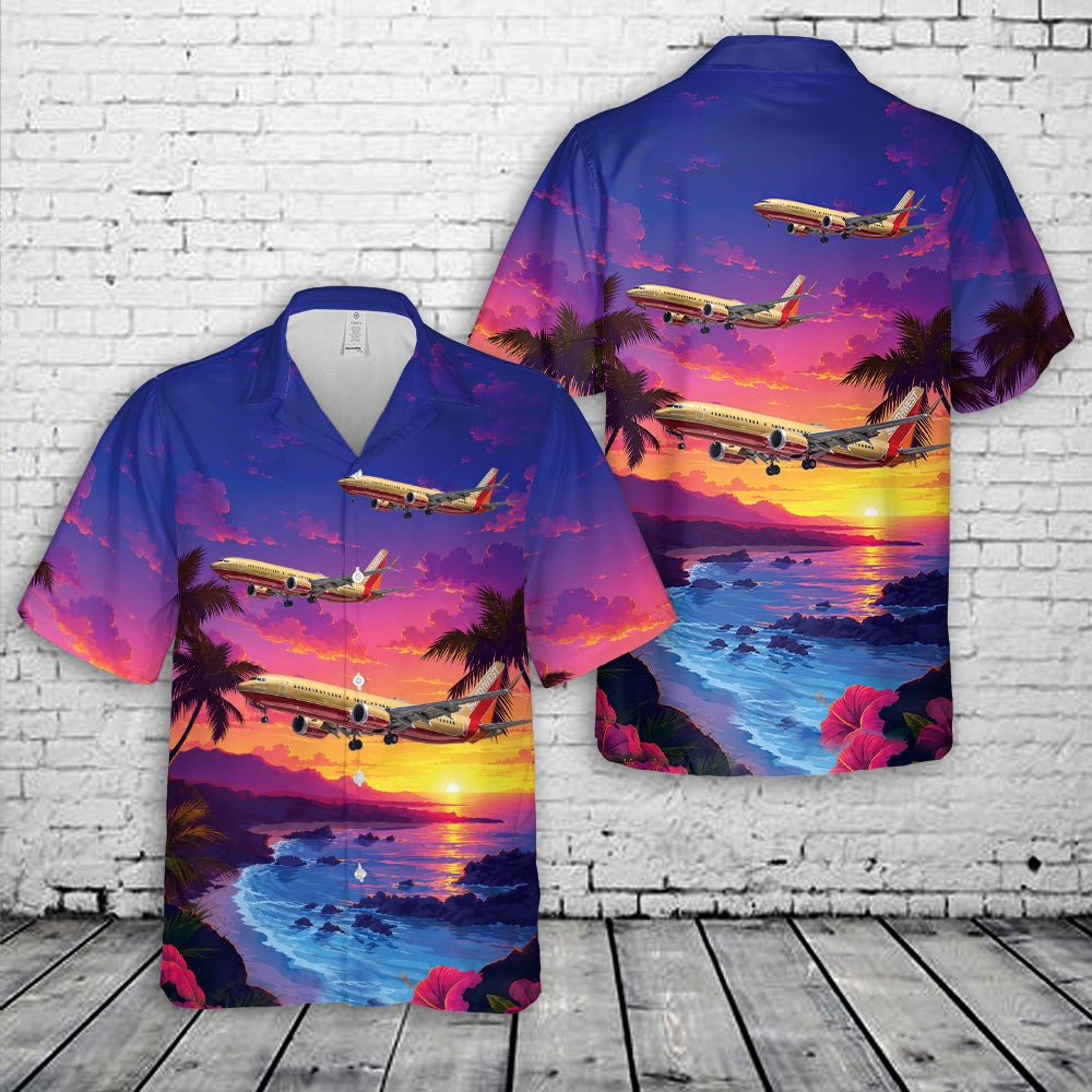 Southwest Airlines Boeing 737 Desert Gold Hawaiian Shirt