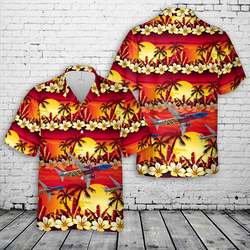 Southwest Airlines Boeing 737 MAX 8 Imua One Hawaiian Shirt